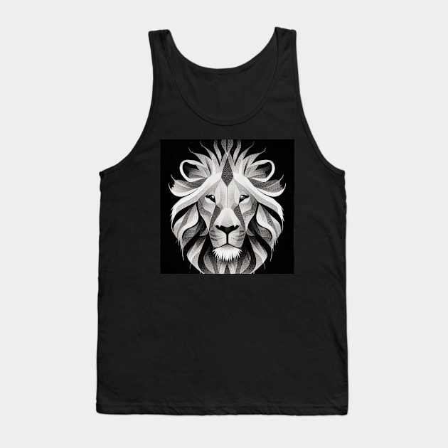 Old Lion Tank Top by Mirokoth